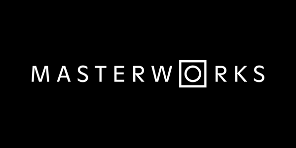 Logotipo de Masterworks oscuro