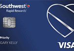 כרטיס אשראי עדיפות של Southwest Rapid Rewards