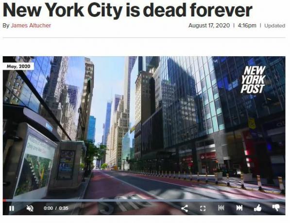 Mort de la ville de New York