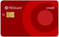 Țintă de credit cu cardul roșu