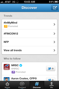 FinCon12 Trending a Twitteren